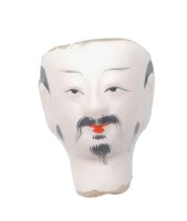 紙紮人臉孔紙糊面具藏品圖，第1張