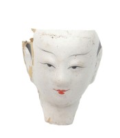 紙紮人臉孔紙糊面具藏品圖，第1張