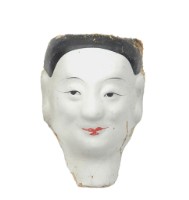 紙紮人臉孔紙糊面具藏品圖，第1張