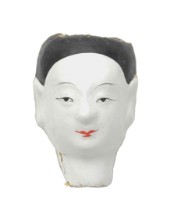 紙紮人臉孔紙糊面具藏品圖，第1張