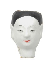 紙紮人臉孔紙糊面具藏品圖，第2張