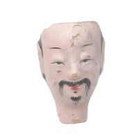 紙紮人臉孔紙糊面具藏品圖，第1張