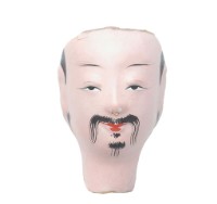 紙紮人臉孔紙糊面具藏品圖，第1張