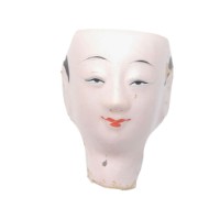 紙紮人臉孔紙糊面具藏品圖，第1張