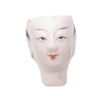 紙紮人臉孔紙糊面具藏品圖，第1張