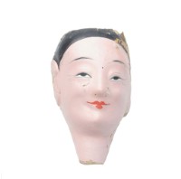 紙紮人臉孔紙糊面具藏品圖，第1張