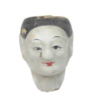 紙紮人臉孔紙糊面具藏品圖，第1張