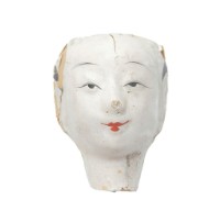 紙紮人臉孔紙糊面具藏品圖，第1張