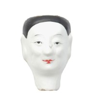 紙紮人臉孔紙糊面具藏品圖，第1張