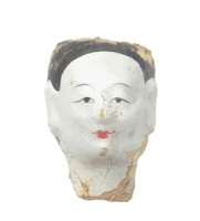 紙紮人臉孔紙糊面具藏品圖，第1張