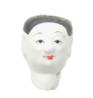 紙紮人臉孔紙糊面具藏品圖，第1張