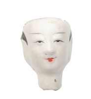 紙紮人臉孔紙糊面具藏品圖，第1張