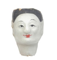 紙紮人臉孔紙糊面具藏品圖，第1張