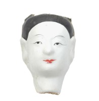 紙紮人臉孔紙糊面具藏品圖，第1張