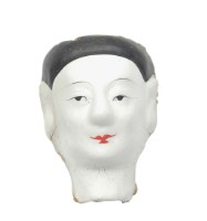 紙紮人臉孔紙糊面具藏品圖，第2張