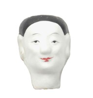 紙紮人臉孔紙糊面具藏品圖，第1張