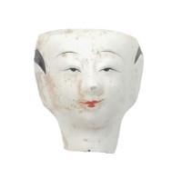 紙紮人臉孔紙糊面具藏品圖，第1張