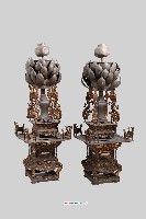 錫製龍燭臺藏品圖，第2張