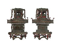 錫製燭臺一對藏品圖，第1張