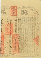 嘉慶十九年布字壹萬陸千柒百伍拾號右給淡防廳業戶林向邦之契尾藏品圖，第3張