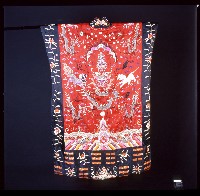 深藍色龍虎繡樣絳衣藏品圖，第2張