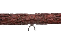 木製龍紋刻紋鑼擔藏品圖，第2張