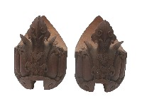 蝙蝠銜帶木吊筒一對藏品圖，第1張