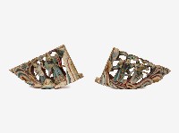 木雕人物雀替人物 一對藏品圖，第1張