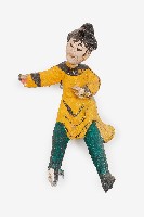 黃衣女子泥塑藏品圖，第1張