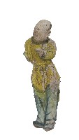 黃衣泥塑人一對藏品圖，第3張