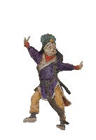 紫衣帶帽男性交趾陶藏品圖，第1張