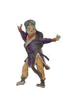 紫衣帶帽男性交趾陶藏品圖，第2張