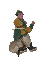 黃衣男性交趾陶藏品圖，第2張