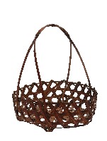 雙編織提把竹編提籃藏品圖，第1張