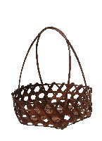 雙編織提把竹編提籃藏品圖，第2張