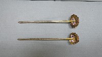 清代雙龍環塔之鎏金髮簪藏品圖，第4張