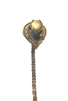 金屬製螺旋柄髮釵藏品圖，第1張