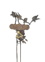金屬製雕花髮釵兼耳挖藏品圖，第2張