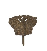 金屬製蝴蝶形雕花髮釵藏品圖，第2張