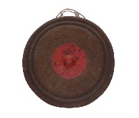 金屬製圓型銅鑼藏品圖，第1張