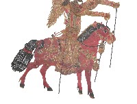 皮影戲偶乘馬人像樣式藏品圖，第2張