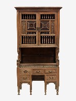 木製朱漆碗廚藏品圖，第1張