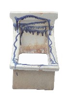 陶製藍白男用便器藏品圖，第1張