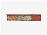 彩繪仙女與香花燈果之寺廟木門藏品圖，第4張