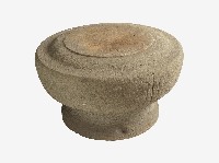 扁圓型石珠 一對藏品圖，第1張