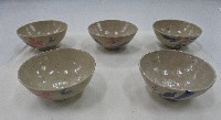 簡筆青花彩繪折枝花卉紋碗（5）藏品圖，第1張