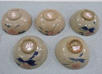 簡筆青花彩繪折枝花卉紋碗（5）藏品圖，第2張