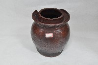 醬紅釉盤頸寬口陶罐藏品圖，第1張