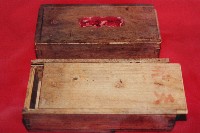木製帶款藥材收納長方形屜盒（兩件）藏品圖，第1張
