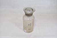 透明蓋塞廣口短頸圓形玻璃藥瓶（十一件）藏品圖，第7張